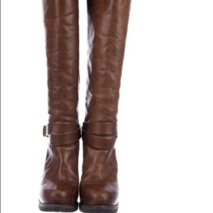Brunello Cucinelli Leather Knee-High Boots